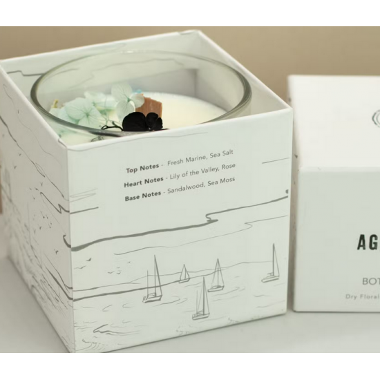 Agnes + Cat Botanical Soy Wax Candle - Seasalt & Moss