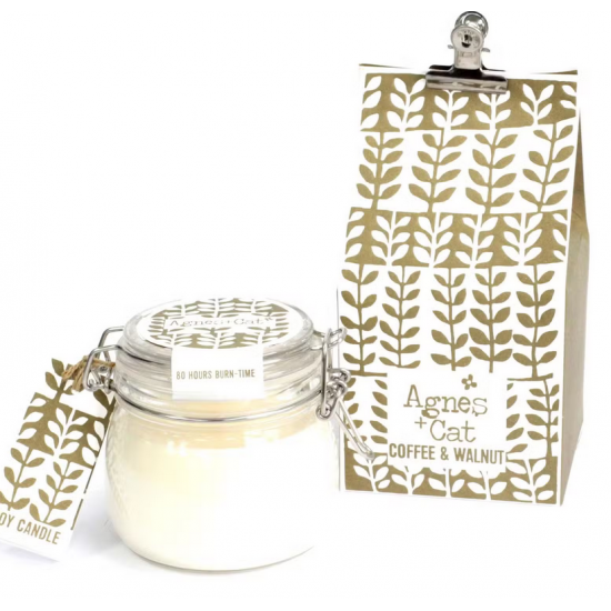 Agnes + Cat Kilner Jar Candle - Coffee and Walnut