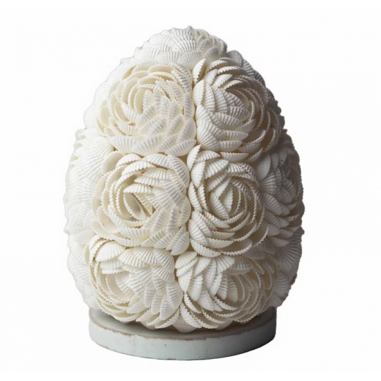 Boho Sea Shell Lamp - Rose Oval - 15cm