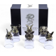 Gift Set of 6 Shot Glasses (50ml) - Mystical Creatures - Antique Bronze