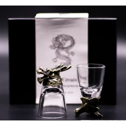 Gift Set of 6 Shot Glasses (50ml) - Mystical Creatures - Antique Bronze
