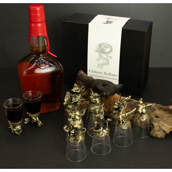 Gift Set of 12 Glasses (25ml) - Forest & Mystical Creatures