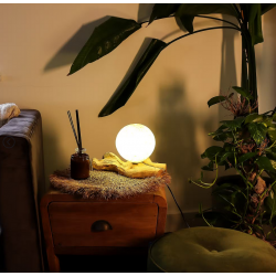 DriftGlow Lamp Cotton Wrap Cream Shade
