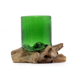 Recycled Beer Bottles - Beer Glass on Wood