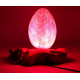 DriftGlow Lamp Crackle Fire Egg Shade - Orange